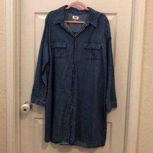 Old navy blue jean dress